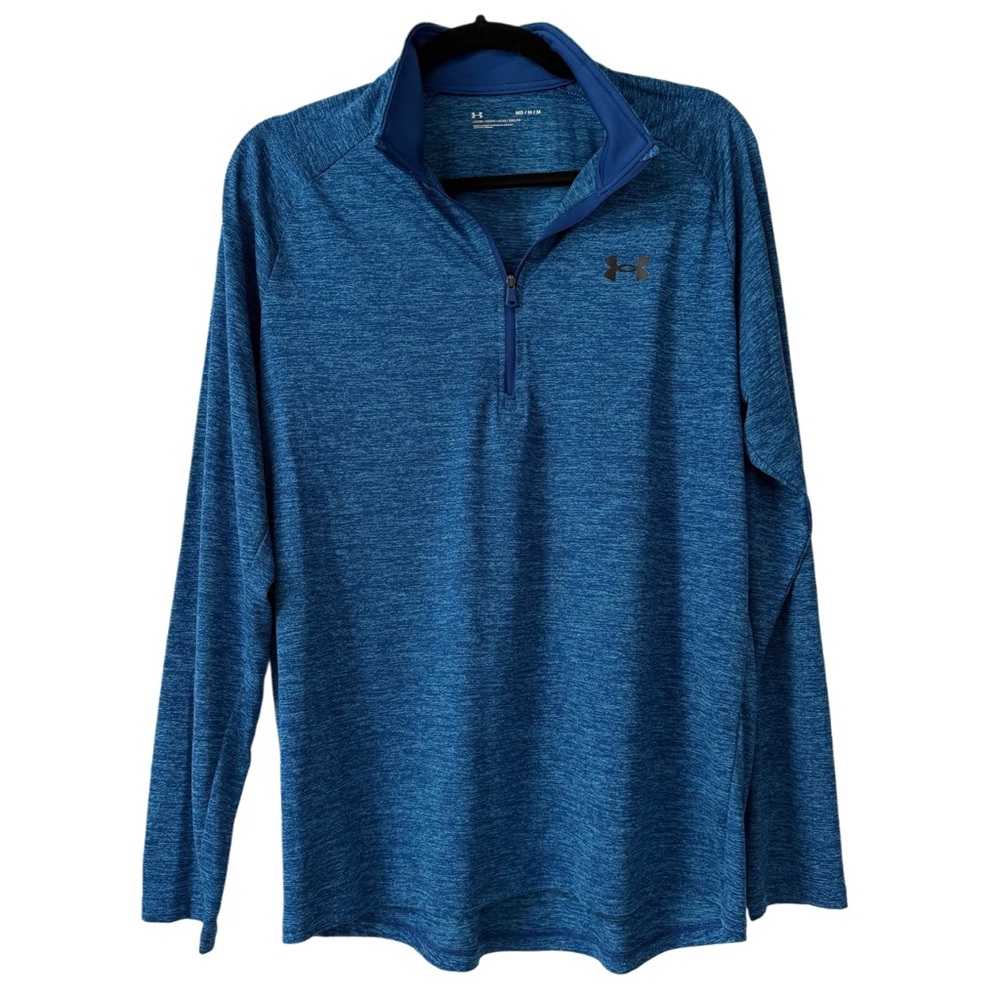 Under Armour Heathered Blue Long Sleeve Top